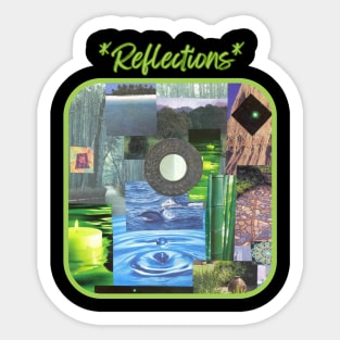 Reflections Collage Artwork Sticker